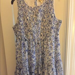 Blue floral Dress